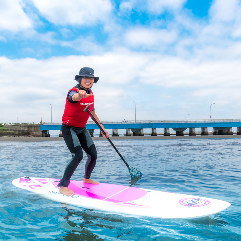 SUPと江ノ島